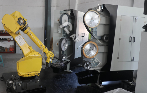 Krany Przemysłowy automatyczny szlifierka do robota z 2 komórkami robota